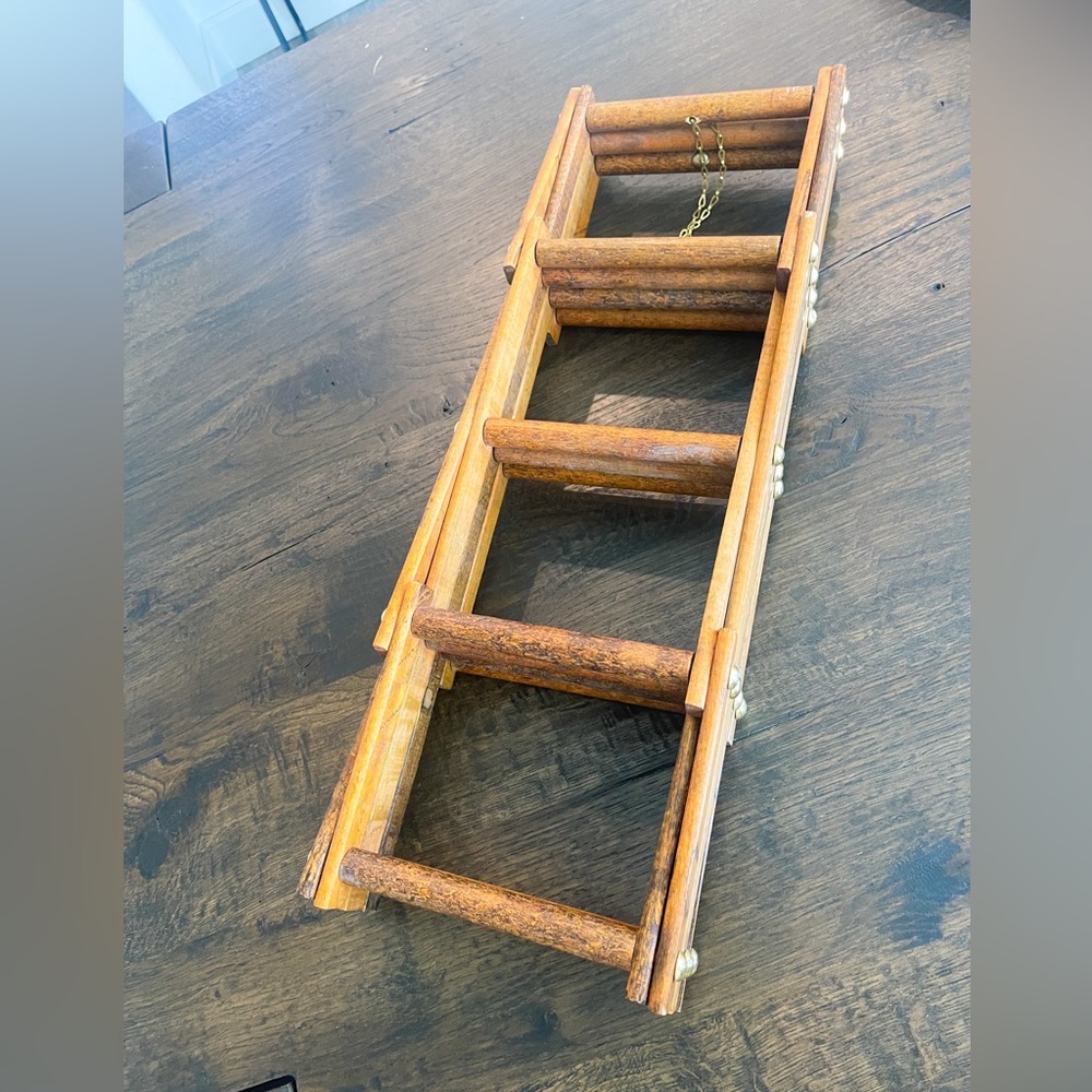 Vintage accordion wine rack
